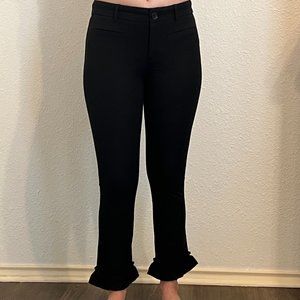 Black Ankle Length Pants
